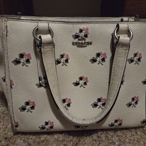 Coach Bramble Rose Crossbody Satchel/Floral Tote
